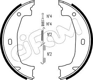 Cifam 153-018K - Kit ganasce, Freno stazionamento www.autoricambi360.it