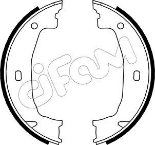 Cifam 153-018 - Kit ganasce, Freno stazionamento www.autoricambi360.it