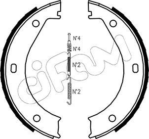 Cifam 153-013K - Kit ganasce, Freno stazionamento www.autoricambi360.it