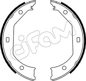 Cifam 153-017 - Kit ganasce, Freno stazionamento www.autoricambi360.it