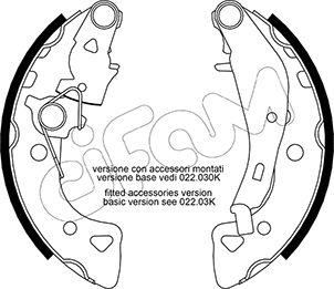 Cifam 153-024Y - Kit ganasce freno www.autoricambi360.it