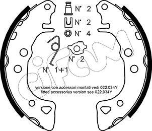Cifam 153-021K - Kit ganasce freno www.autoricambi360.it
