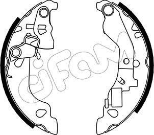 Cifam 153-079Y - Kit ganasce freno www.autoricambi360.it