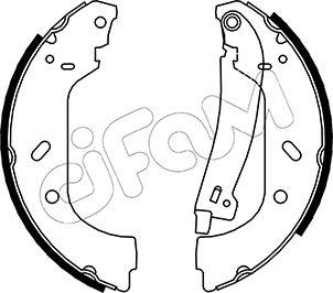 Cifam 153-074Y - Kit ganasce freno www.autoricambi360.it