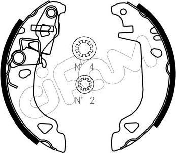 Cifam 153-070J - Kit ganasce freno www.autoricambi360.it