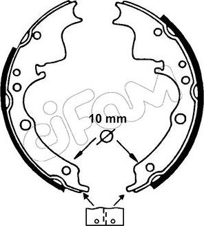 Cifam 153-109 - Kit ganasce freno www.autoricambi360.it