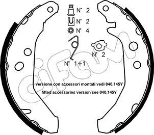 Cifam 153-117K - Kit ganasce freno www.autoricambi360.it