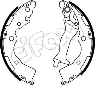 Cifam 153-182 - Kit ganasce freno www.autoricambi360.it