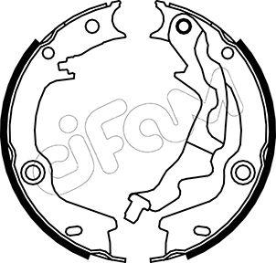 Cifam 153-187 - Kit ganasce, Freno stazionamento www.autoricambi360.it