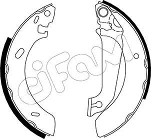 Cifam 153-120 - Kit ganasce freno www.autoricambi360.it