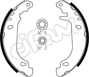 Cifam 153-345 - Kit ganasce freno www.autoricambi360.it