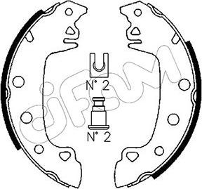 Cifam 153-340 - Kit ganasce freno www.autoricambi360.it