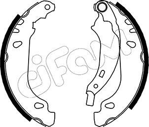 Cifam 153-356 - Kit ganasce freno www.autoricambi360.it