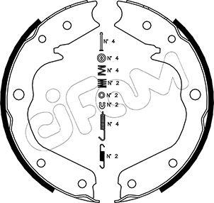 Cifam 153-315K - Kit ganasce, Freno stazionamento www.autoricambi360.it