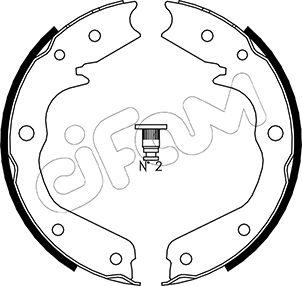 Cifam 153-315 - Kit ganasce, Freno stazionamento www.autoricambi360.it