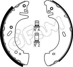 Cifam 153-313 - Kit ganasce freno www.autoricambi360.it