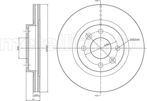 Cifam 800-549C - Discofreno www.autoricambi360.it