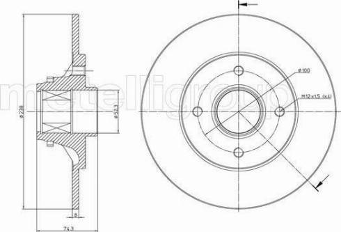 Cifam 800-537 - Discofreno www.autoricambi360.it