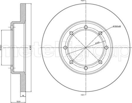 Cifam 800-1385C - Discofreno www.autoricambi360.it