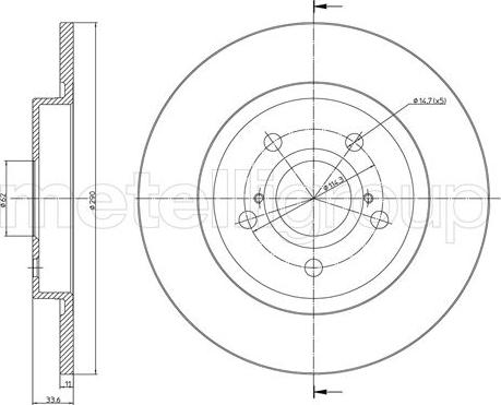 Cifam 800-1274C - Discofreno www.autoricambi360.it