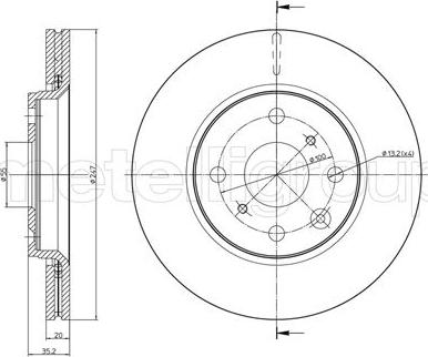 Cifam 800-834C - Discofreno www.autoricambi360.it
