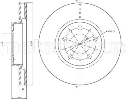 Cifam 800-375C - Discofreno www.autoricambi360.it