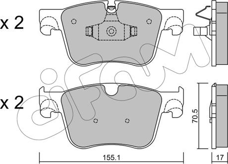 Cifam 822-985-0 - Kit pastiglie freno, Freno a disco www.autoricambi360.it