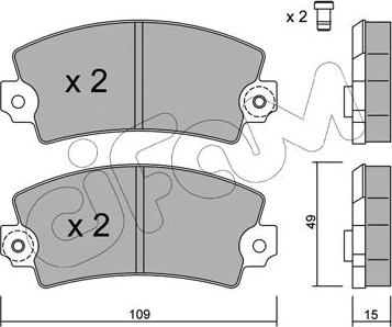Cifam 822-005-0 - Kit pastiglie freno, Freno a disco www.autoricambi360.it