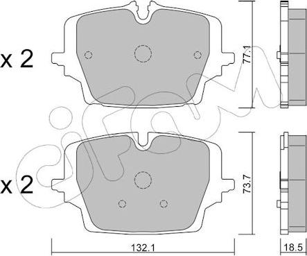 Cifam 822-1407-0 - Kit pastiglie freno, Freno a disco www.autoricambi360.it