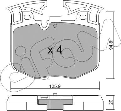 Cifam 822-1146-0 - Kit pastiglie freno, Freno a disco www.autoricambi360.it
