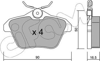 Cifam 822-113-0 - Kit pastiglie freno, Freno a disco www.autoricambi360.it