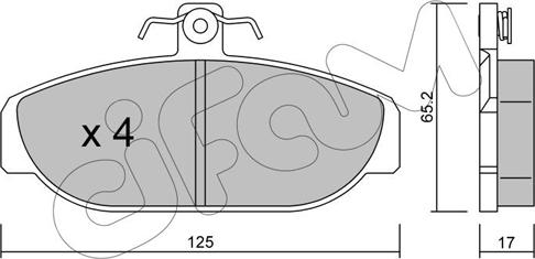 Cifam 822-183-0 - Kit pastiglie freno, Freno a disco www.autoricambi360.it
