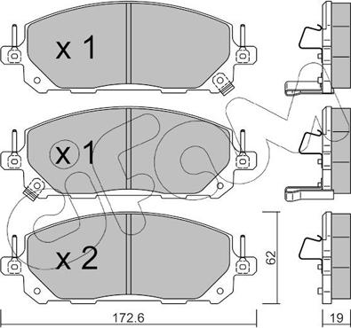Cifam 822-1398-0 - Kit pastiglie freno, Freno a disco www.autoricambi360.it