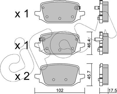 Cifam 822-1366-0 - Kit pastiglie freno, Freno a disco www.autoricambi360.it