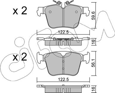 Cifam 822-1329-0 - Kit pastiglie freno, Freno a disco www.autoricambi360.it
