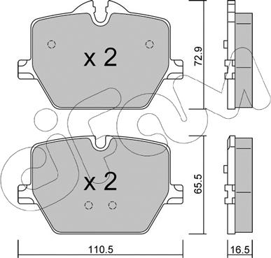 Cifam 822-1266-0 - Kit pastiglie freno, Freno a disco www.autoricambi360.it