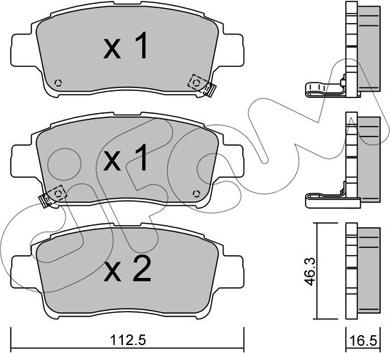 Cifam 822-292-0 - Kit pastiglie freno, Freno a disco www.autoricambi360.it