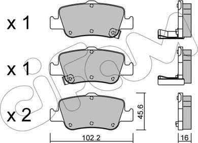 Cifam 822-796-0 - Kit pastiglie freno, Freno a disco www.autoricambi360.it