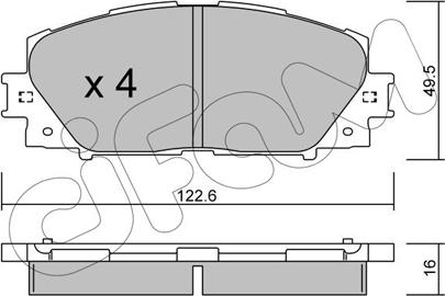 Cifam 822-745-1 - Kit pastiglie freno, Freno a disco www.autoricambi360.it