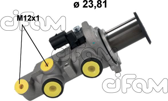 Cifam 202-1250 - Cilindro maestro del freno www.autoricambi360.it