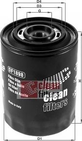 Clean Filters DF1898 - Filtro olio www.autoricambi360.it