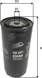 Clean Filters DN 297 - Filtro carburante www.autoricambi360.it