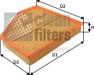 Clean Filters MA3492 - Filtro aria www.autoricambi360.it