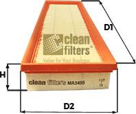 Clean Filters MA3455 - Filtro aria www.autoricambi360.it