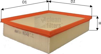 Clean Filters MA3466 - Filtro aria www.autoricambi360.it