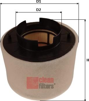 Clean Filters MA3487 - Filtro aria www.autoricambi360.it