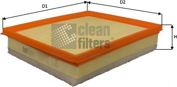 Clean Filters MA3472 - Filtro aria www.autoricambi360.it