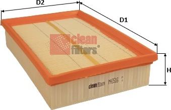 Clean Filters MA3516 - Filtro aria www.autoricambi360.it