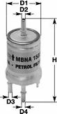 Clean Filters MBNA1558 - Filtro carburante www.autoricambi360.it