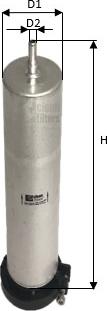 Clean Filters MG1680/B - Filtro carburante www.autoricambi360.it